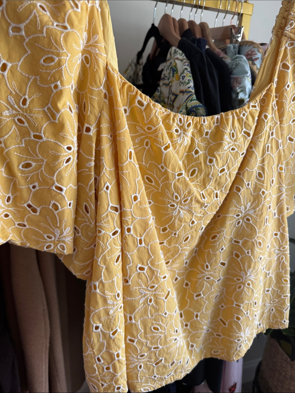Sezane Lois Blouse Jaune Ecru - Size 6 - Picture 2 of 8